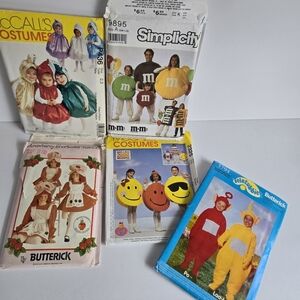 Strawberry Shortcake Teletubbies Hersheys Emoji M&Ms Sewing Pattern Lot